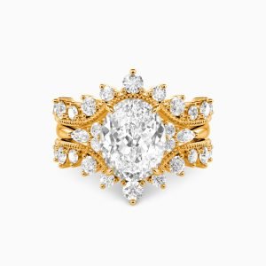 Regalia Oval Cut Bridal Set