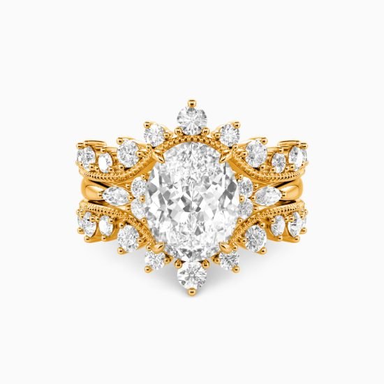 Regalia Oval Cut Bridal Set