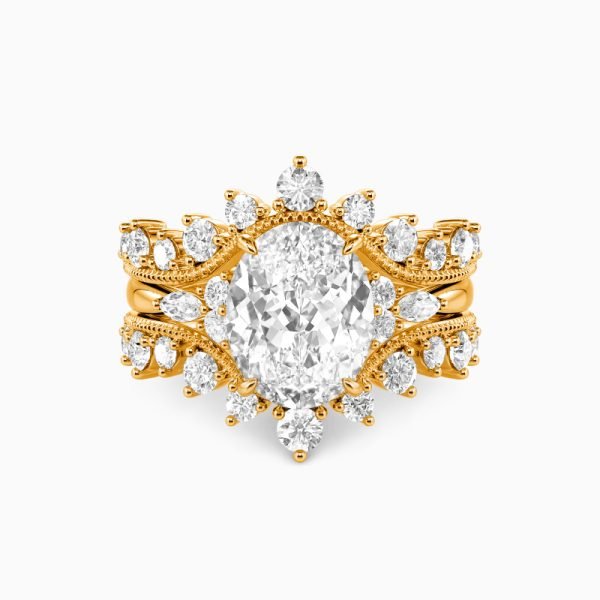 Regalia Oval Cut Bridal Set
